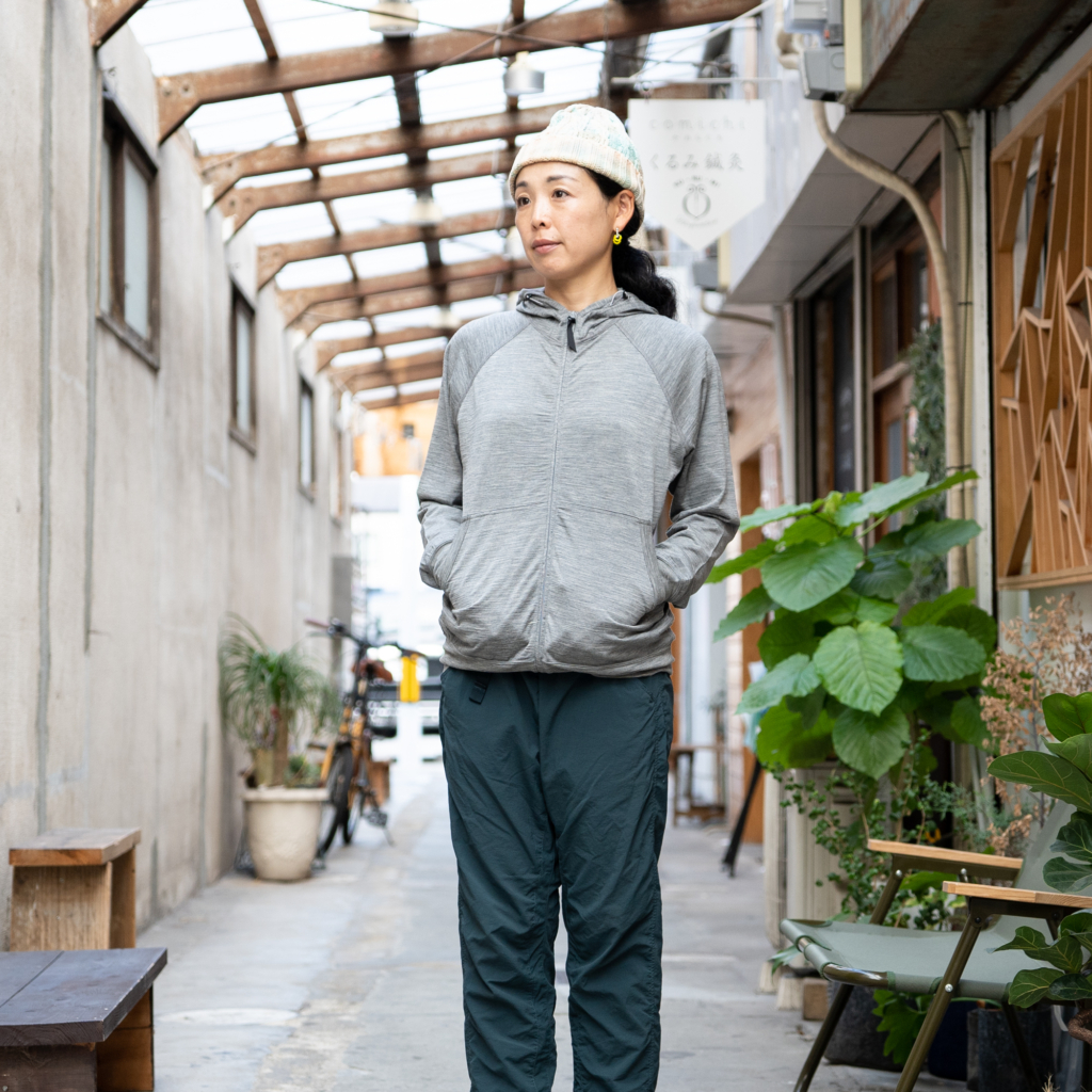 山と道 100% merino zip hoody メリノ ジップ フーディ-