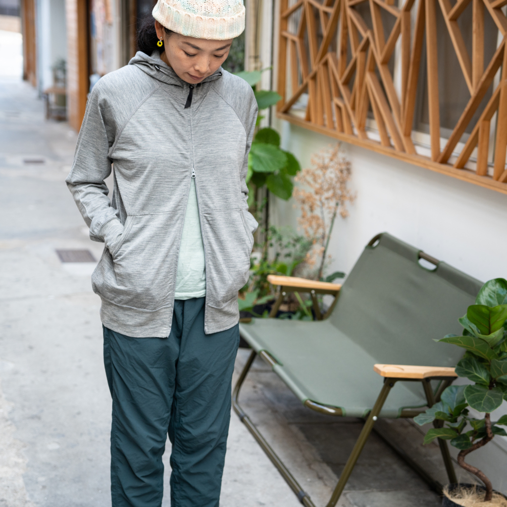 山と道 100% merino zip hoody メリノ ジップ フーディ-